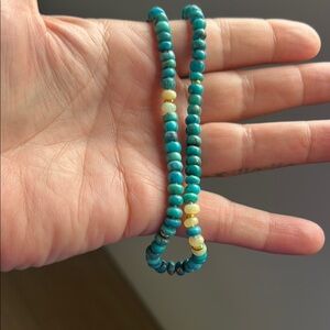 Turquoise and Opal Beaded Necklace